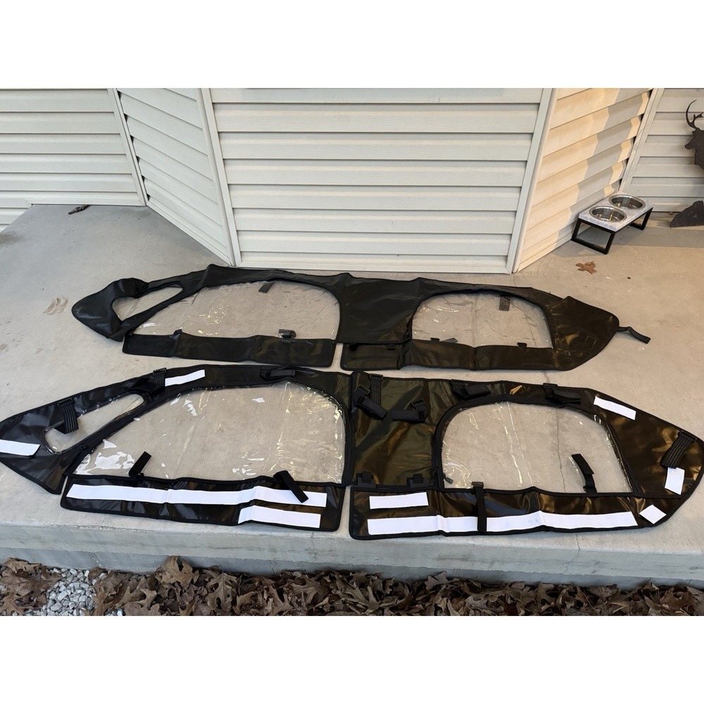 Zidiyoruo Can Am Maverick X3 MAX Soft Doors 4 Seat Full Set Clear Windows 17-24